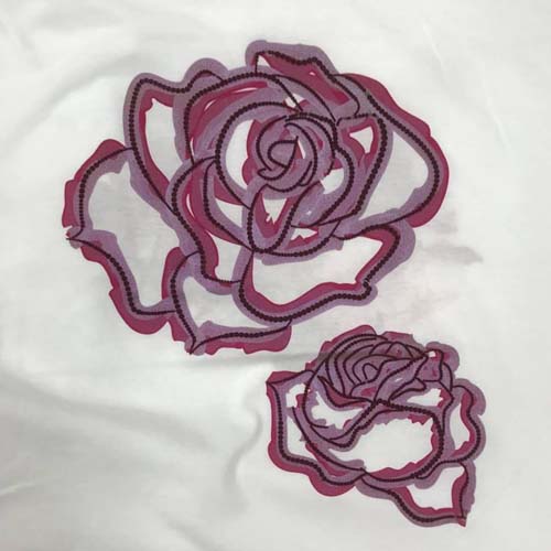 スパンコール刺繍風立体フロッキー｜ギャラリー｜かまだプリント
